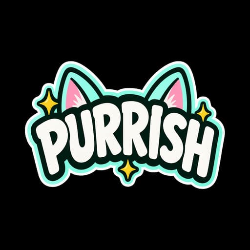 HYPURR sticker: "Purrish"